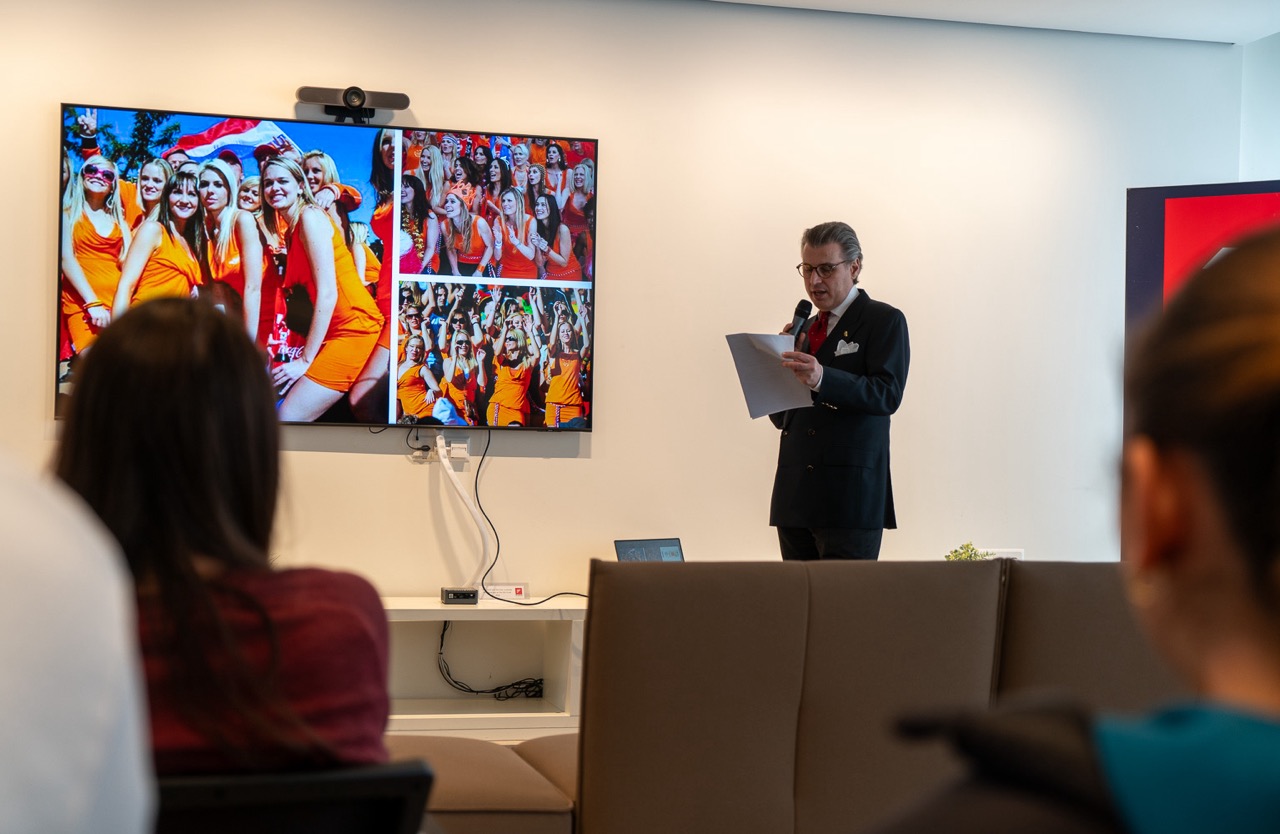 Paolo Macchi during his lecture